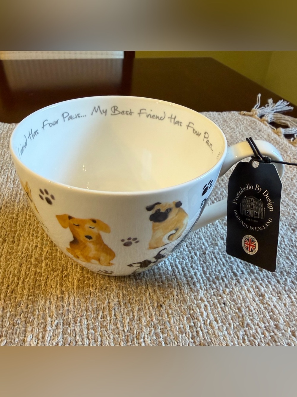 NWT ‘My Best Friend Has Four Paws’ Dog Mug